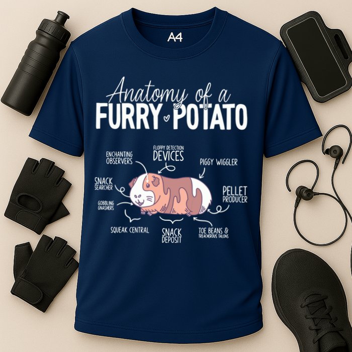Funny Guinea Pig Guinea Pig Anatomy Guinea Pig Cooling Performance Crew T-Shirt