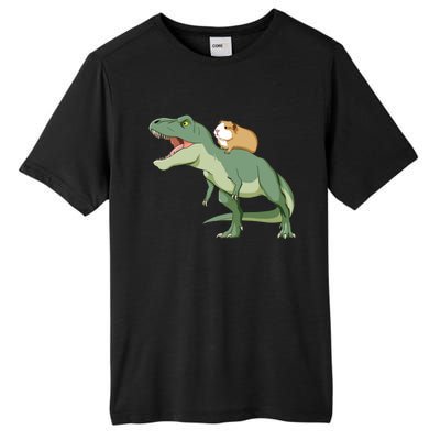 Funny Guinea Pig Riding T Rex Dinosaur Tall Fusion ChromaSoft Performance T-Shirt