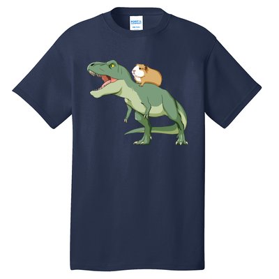 Funny Guinea Pig Riding T Rex Dinosaur Tall T-Shirt