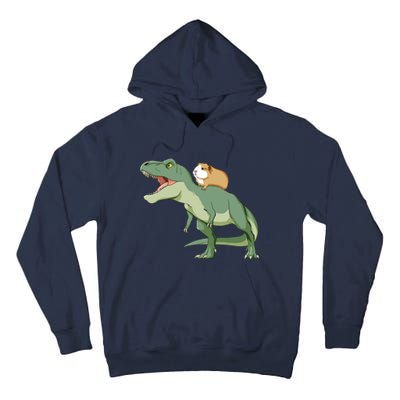 Funny Guinea Pig Riding T Rex Dinosaur Tall Hoodie