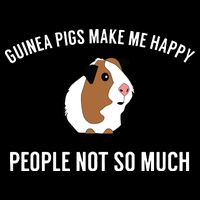 Funny Guinea Pig Gift Guinea Pig Tee Stripe Pom Pom Beanie