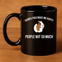 Funny Guinea Pig Gift Guinea Pig Tee 11oz C Handle Ceramic Mug