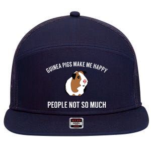 Funny Guinea Pig Gift Guinea Pig Tee 7 Panel Mesh Trucker Snapback Hat