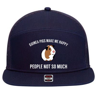 Funny Guinea Pig Gift Guinea Pig Tee 7 Panel Mesh Trucker Snapback Hat