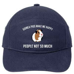 Funny Guinea Pig Gift Guinea Pig Tee 7-Panel Snapback Hat