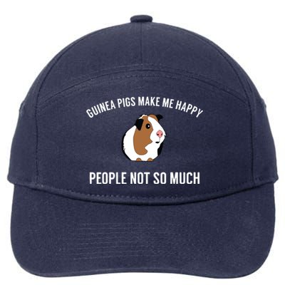 Funny Guinea Pig Gift Guinea Pig Tee 7-Panel Snapback Hat