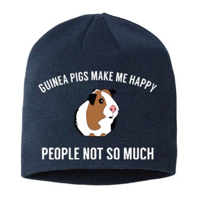 Funny Guinea Pig Gift Guinea Pig Tee Sustainable Beanie