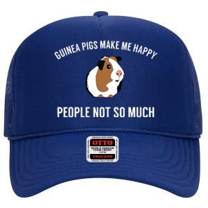 Funny Guinea Pig Gift Guinea Pig Tee High Crown Mesh Back Trucker Hat