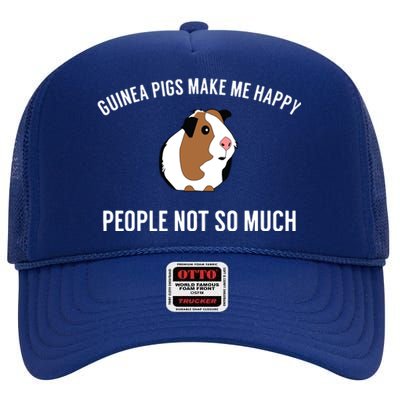 Funny Guinea Pig Gift Guinea Pig Tee High Crown Mesh Back Trucker Hat