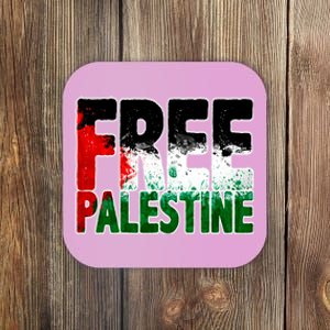 Free Gaza Palestine Flag Proud Palestine Roots Arabic Coaster