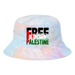 Free Gaza Palestine Flag Proud Palestine Roots Arabic Tie Dye Newport Bucket Hat