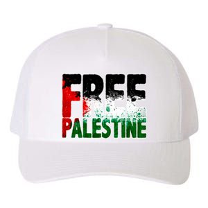 Free Gaza Palestine Flag Proud Palestine Roots Arabic Yupoong Adult 5-Panel Trucker Hat