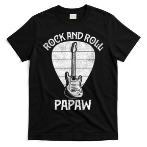 Fun Guitarist Papaw  Fathers Day Guitar Player Grandpa T-Shirt