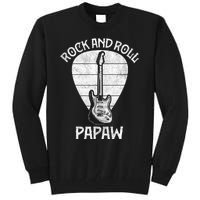 Fun Guitarist Papaw  Fathers Day Guitar Player Grandpa Tall Sweatshirt