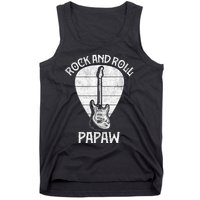 Fun Guitarist Papaw  Fathers Day Guitar Player Grandpa Tank Top