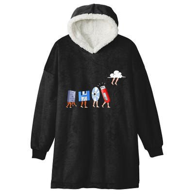 Funny Geek Programmer Nerd Developer Computer Engineering Hooded Wearable Blanket