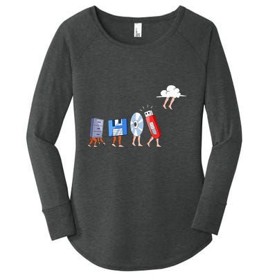 Funny Geek Programmer Nerd Developer Computer Engineering Women's Perfect Tri Tunic Long Sleeve Shirt