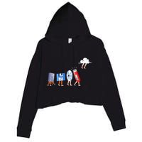Funny Geek Programmer Nerd Developer Computer Engineering Crop Fleece Hoodie
