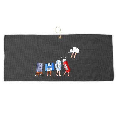 Funny Geek Programmer Nerd Developer Computer Engineering Large Microfiber Waffle Golf Towel