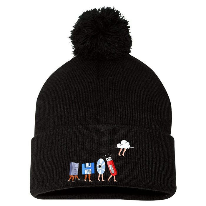 Funny Geek Programmer Nerd Developer Computer Engineering Pom Pom 12in Knit Beanie