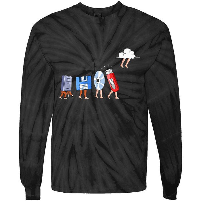 Funny Geek Programmer Nerd Developer Computer Engineering Tie-Dye Long Sleeve Shirt