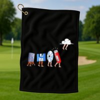 Funny Geek Programmer Nerd Developer Computer Engineering Golf Towel