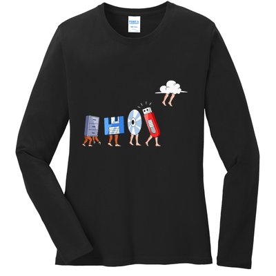 Funny Geek Programmer Nerd Developer Computer Engineering Ladies Long Sleeve Shirt
