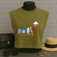 Funny Geek Programmer Nerd Developer Computer Engineering Garment-Dyed Women's Muscle Tee
