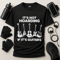 Funny Guitar Player Music Musician Cooling Performance Crew T-Shirt
