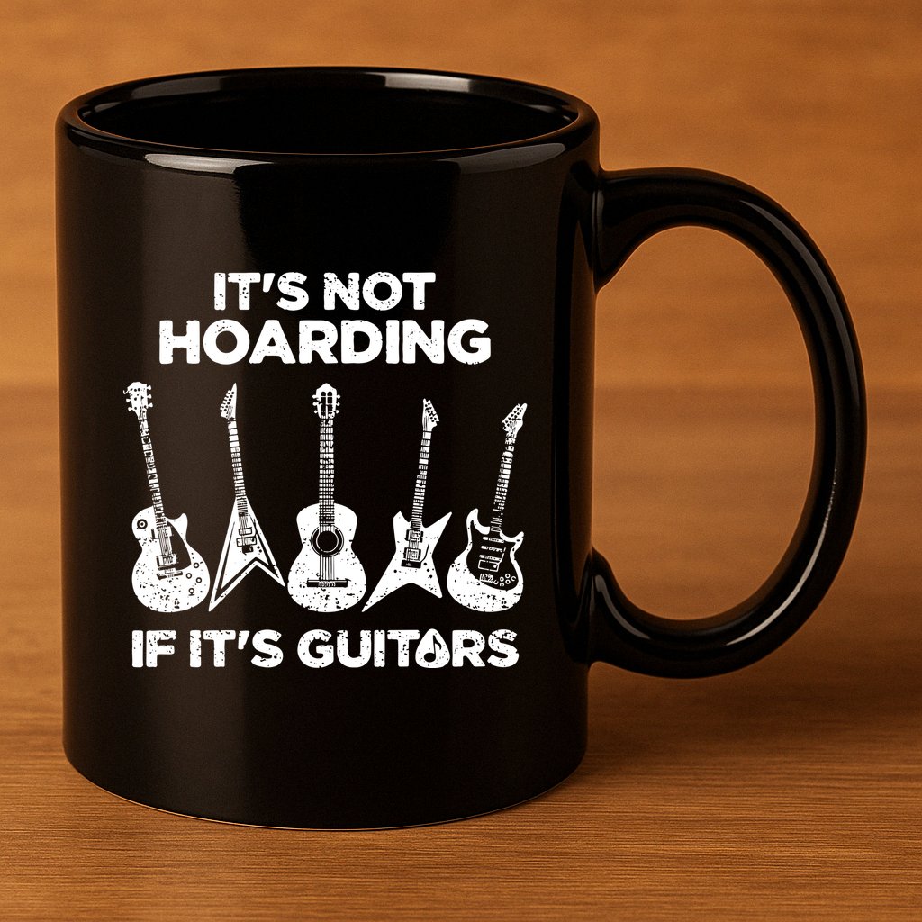 Funny Guitar Player Music Musician 11oz C Handle Ceramic Mug
