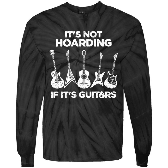 Funny Guitar Player Music Musician Tie-Dye Long Sleeve Shirt