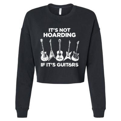 Funny Guitar Player Music Musician Cropped Pullover Crew