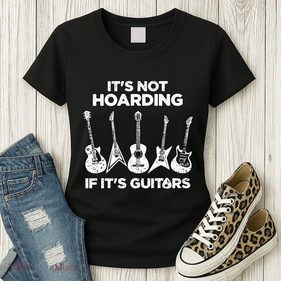Funny Guitar Player Music Musician Womens T-Shirt