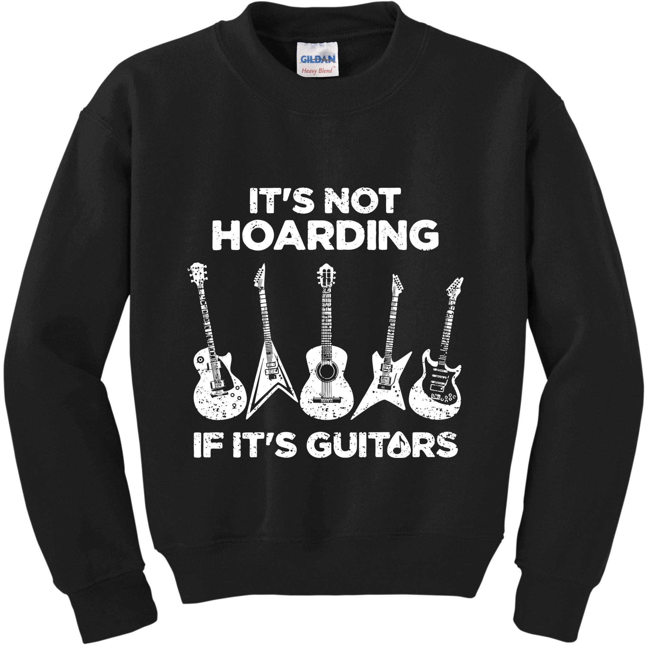 Funny Guitar Player Music Musician Kids Sweatshirt