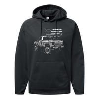 First Gen Pickup Truck Old Truck Vintage Truck Performance Fleece Hoodie