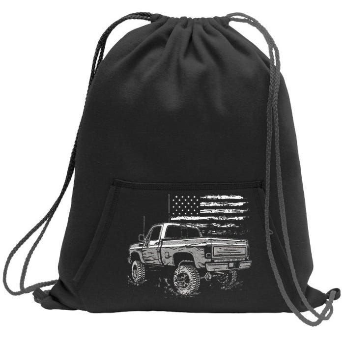 First Gen Pickup Truck Old Truck Vintage Truck Sweatshirt Cinch Pack Bag