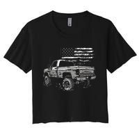 First Gen Pickup Truck Old Truck Vintage Truck Women's Crop Top Tee