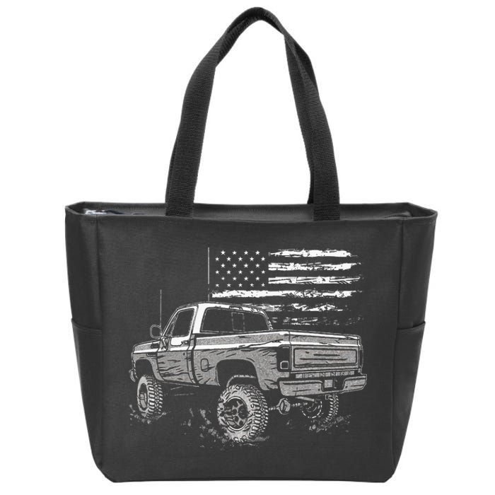 First Gen Pickup Truck Old Truck Vintage Truck Zip Tote Bag