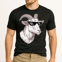 Funny GOAT Pixel Sunglasses Meme Performance Shirt