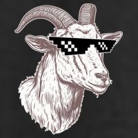 Funny GOAT Pixel Sunglasses Meme 25L Jumbo Tote