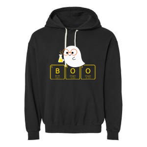 Funny Ghost Periodic Table Boo Halloween Costume Chemistry Garment-Dyed Fleece Hoodie