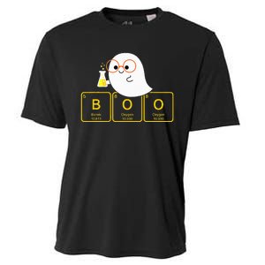 Funny Ghost Periodic Table Boo Halloween Costume Chemistry Cooling Performance Crew T-Shirt