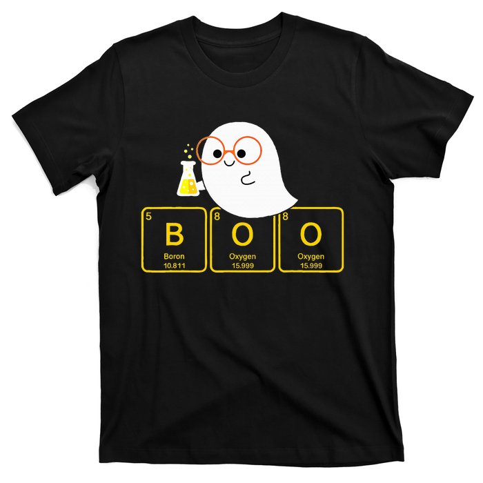 Funny Ghost Periodic Table Boo Halloween Costume Chemistry T-Shirt