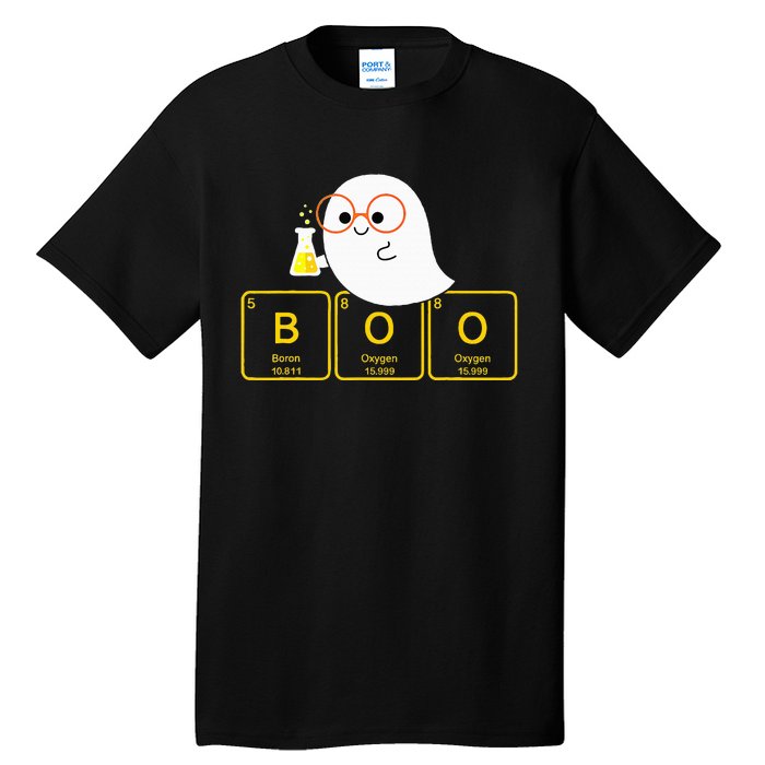 Funny Ghost Periodic Table Boo Halloween Costume Chemistry Tall T-Shirt