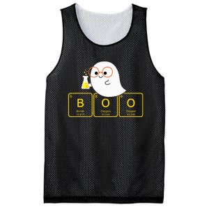 Funny Ghost Periodic Table Boo Halloween Costume Chemistry Mesh Reversible Basketball Jersey Tank