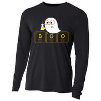 Funny Ghost Periodic Table Boo Halloween Costume Chemistry Cooling Performance Long Sleeve Crew