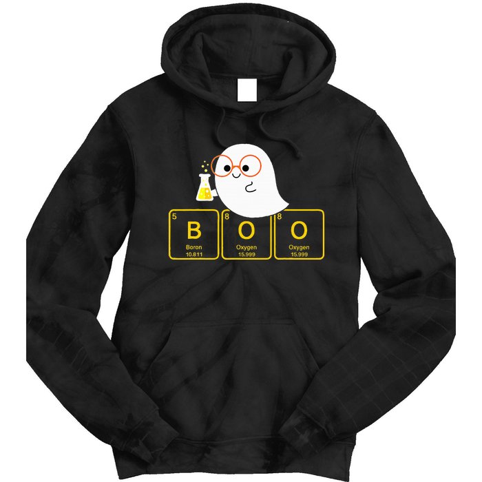 Funny Ghost Periodic Table Boo Halloween Costume Chemistry Tie Dye Hoodie