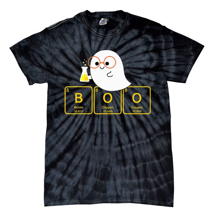 Funny Ghost Periodic Table Boo Halloween Costume Chemistry Tie-Dye T-Shirt