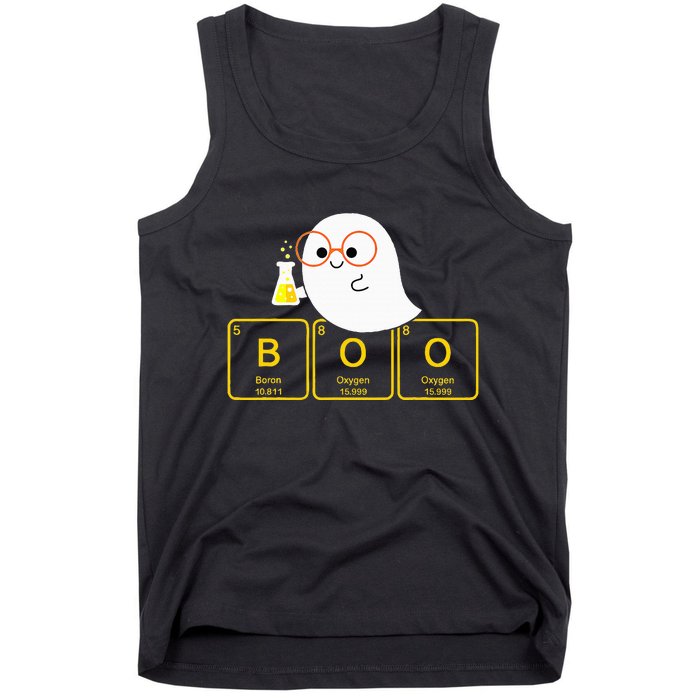 Funny Ghost Periodic Table Boo Halloween Costume Chemistry Tank Top