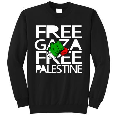 Free Gaza Palestine Flag Sweatshirt